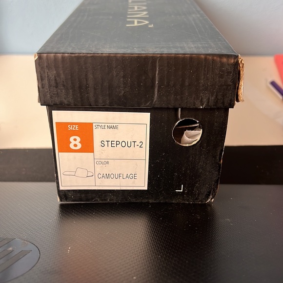 Liliana Shoes Stepout-2 Furry Sandals Camouflage Women's Size 8 Brand New - Picture 6 of 6